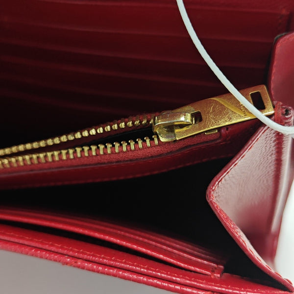 MONOGRAM Medium Chevron Calfskin Red