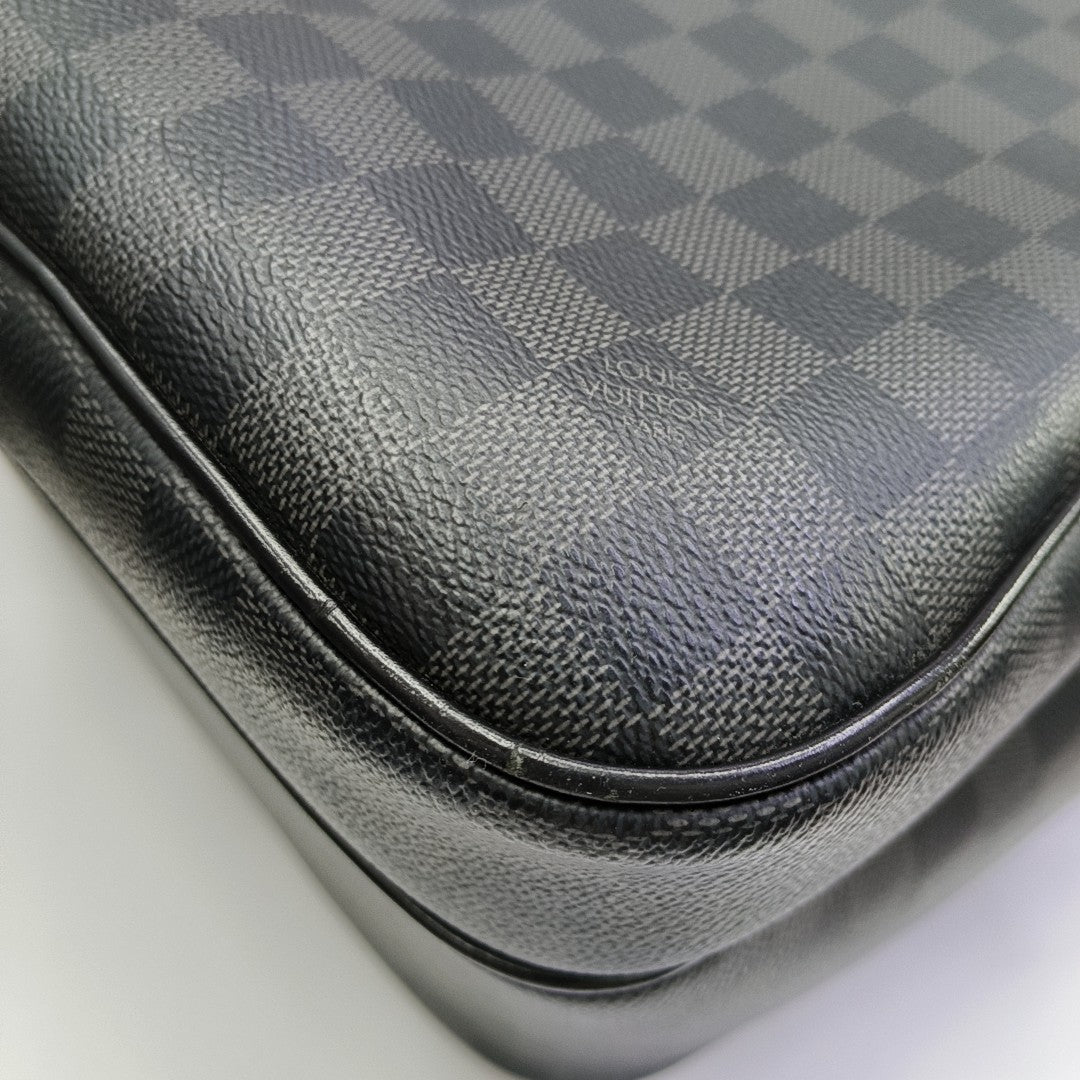 Damier Graphite Coated Canvas Backpack Black