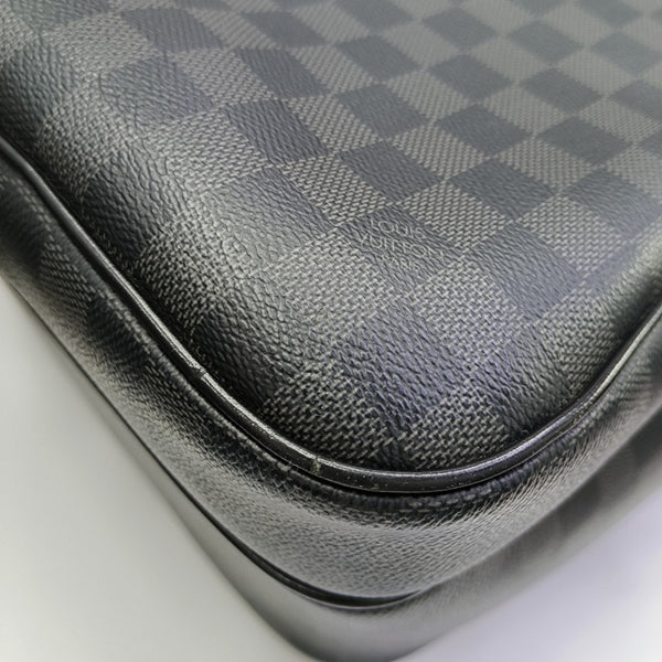 Damier Graphite Coated Canvas Backpack Black