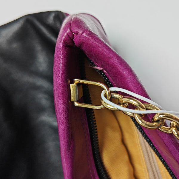Calfskin Top Handle Bag Black