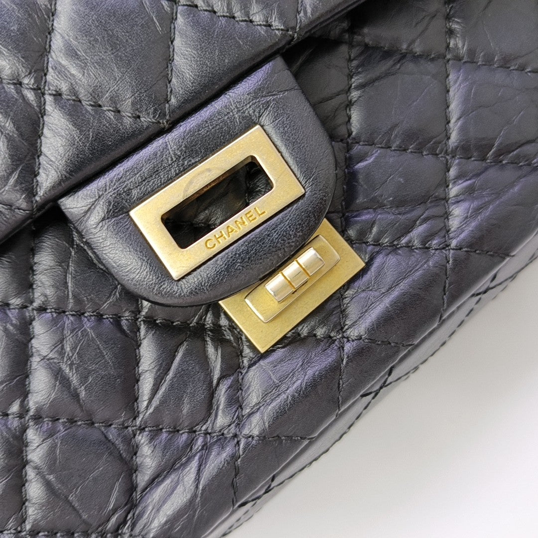 2.55 225 (small) Quilted Calfskin Black