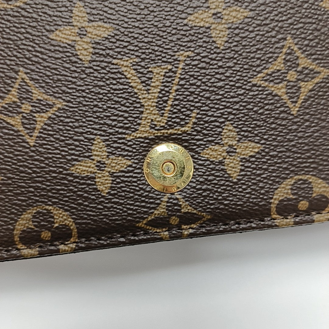 Lily Monogram Coated Canvas Brown