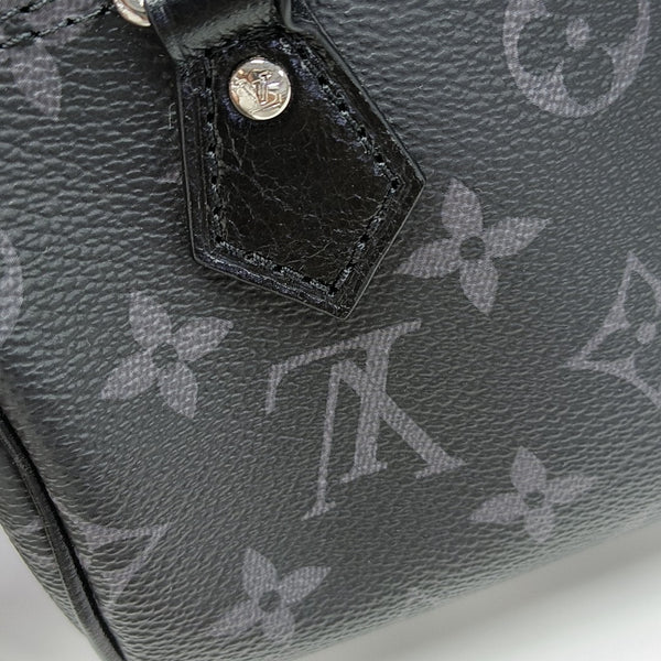 SPEEDY Monogram Coated Canvas Black