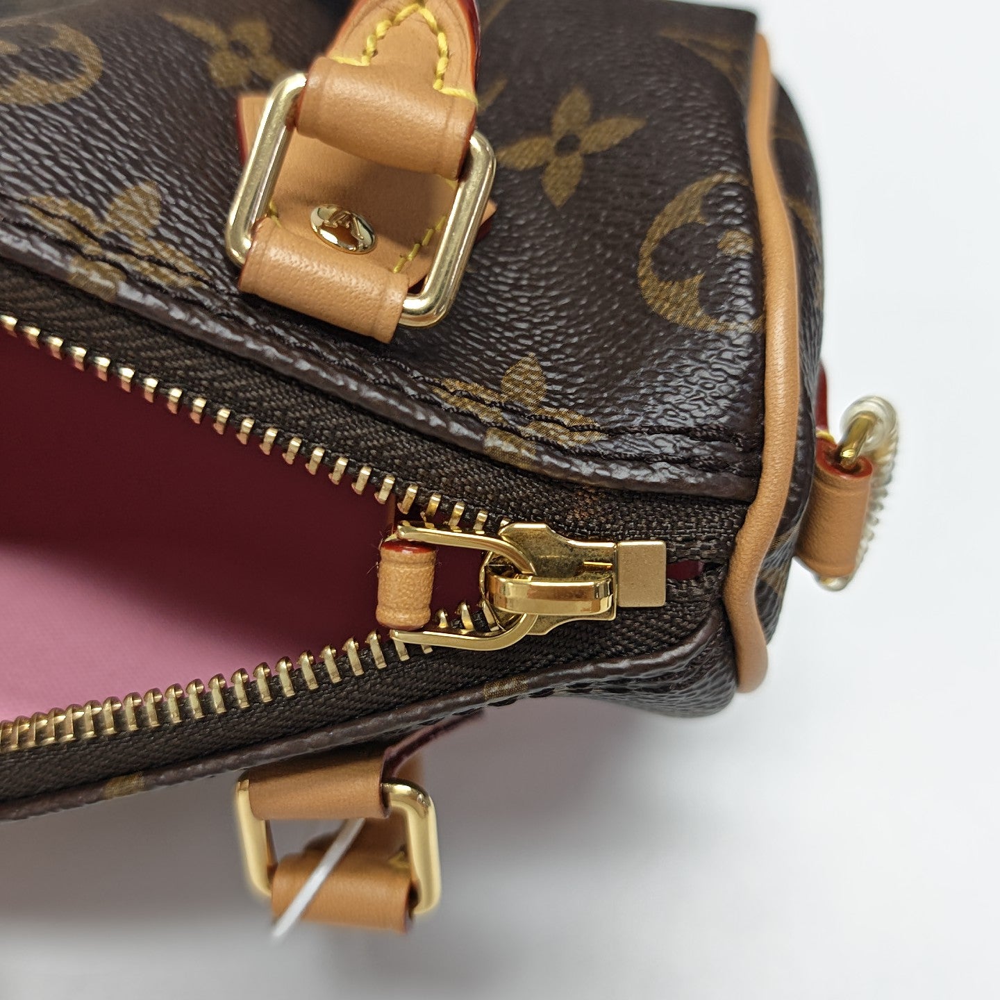 SPEEDY Nano Monogram Coated Canvas Brown