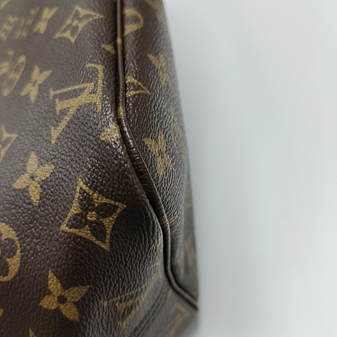 NEVERFULL MM Monogram Coated Canvas Brown