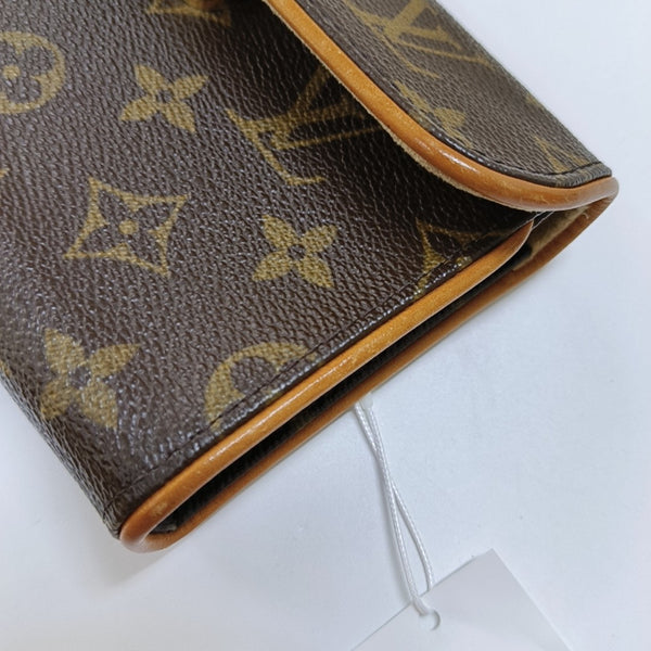 FLORENTINE Monogram Coated Canvas Brown