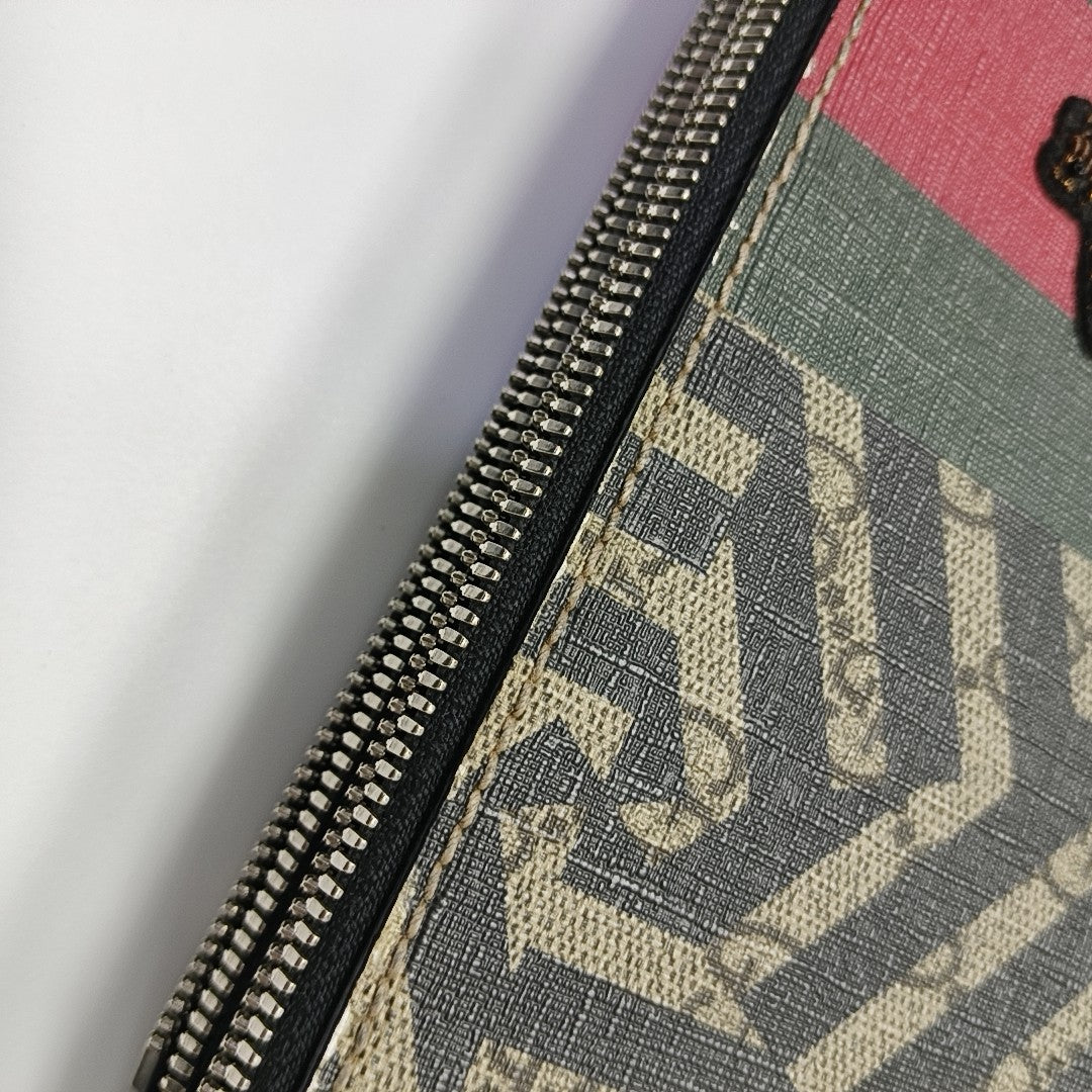 Coated Canvas Shoulder Bag Multicolor