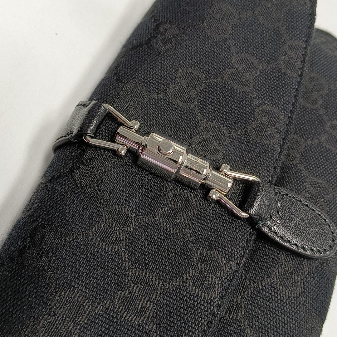 Jackie Small Monogram Canvas Negro