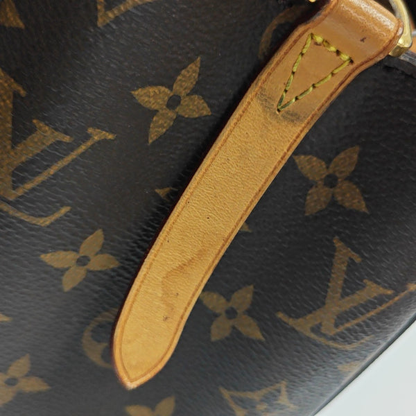 MONTAIGNE BB Monogram Coated Canvas Brown