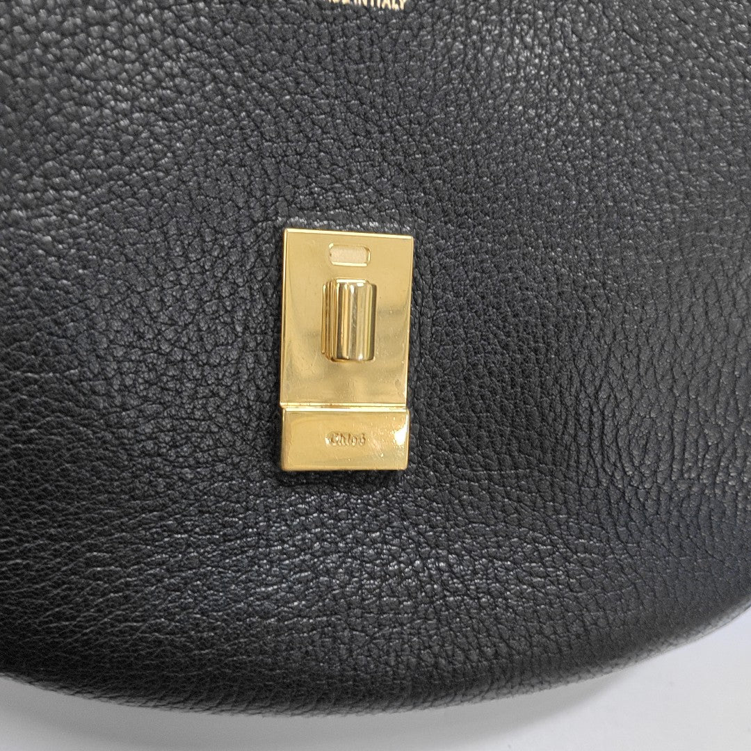 Drew Medium Calfskin Black