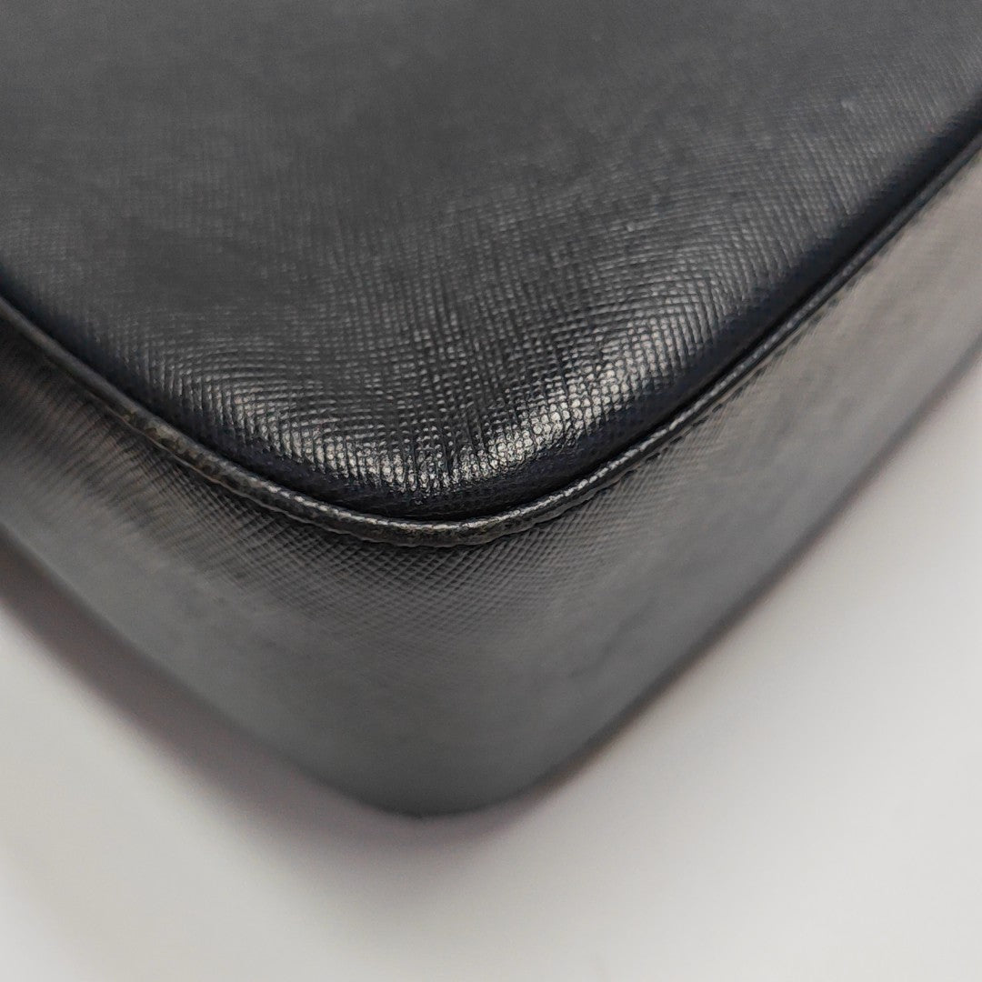 Calfskin Shoulder Bag Blue