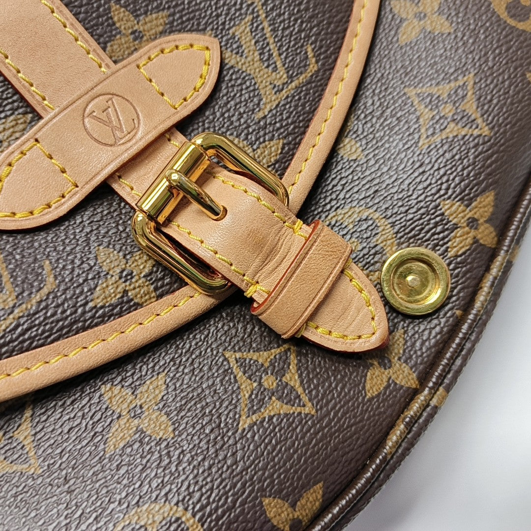 SAUMUR BB Monogram Coated Canvas Brown