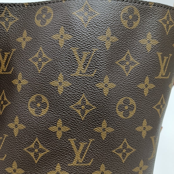 ALL IN BB Monogram Coated Canvas Brown