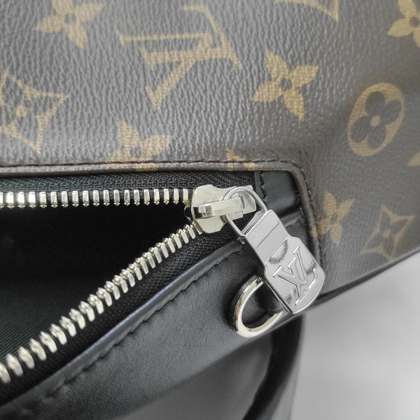 JOSH Monogram Coated Canvas Brown