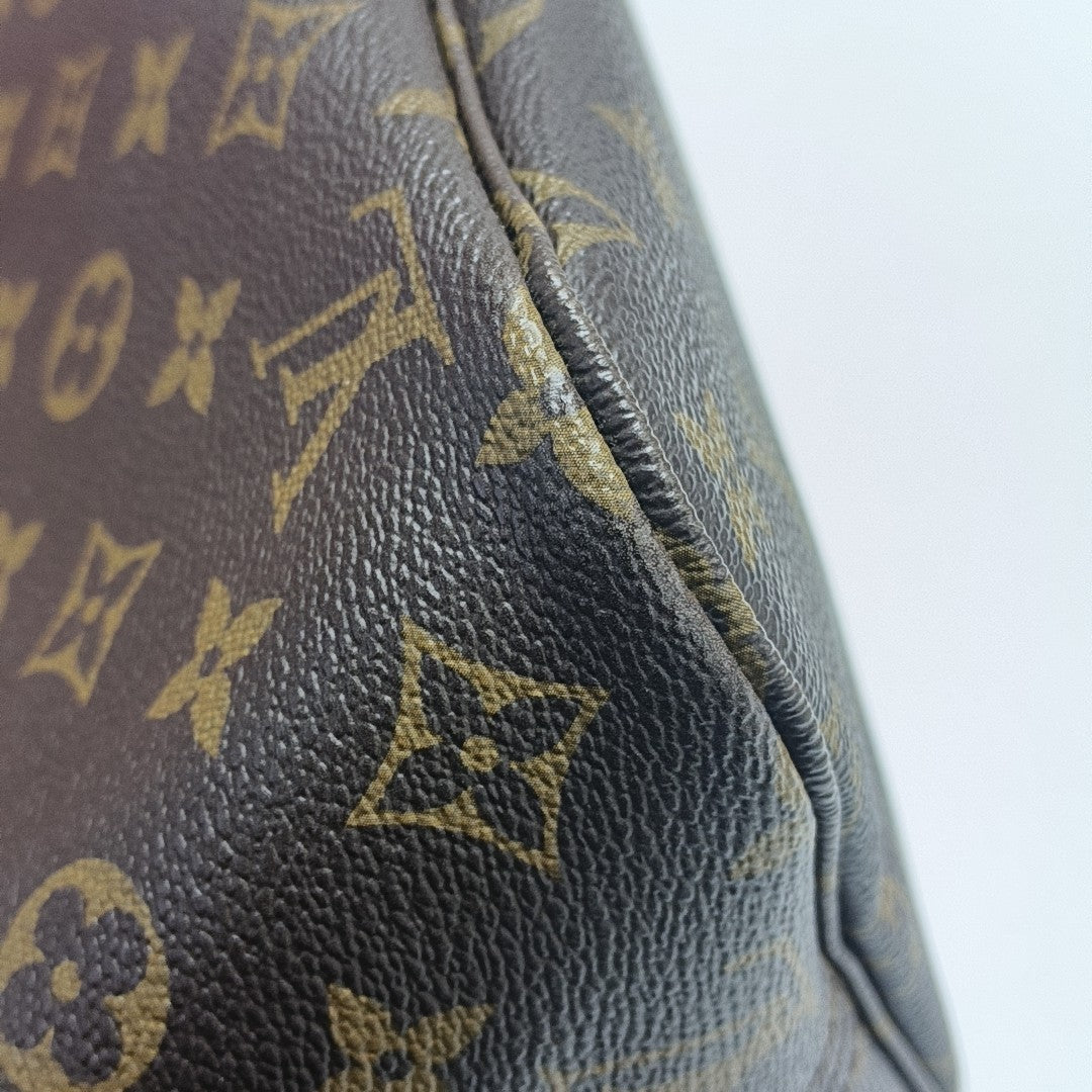 NEVERFULL MM Monogram Coated Canvas Brown