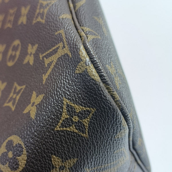 NEVERFULL MM Monogram Coated Canvas Brown