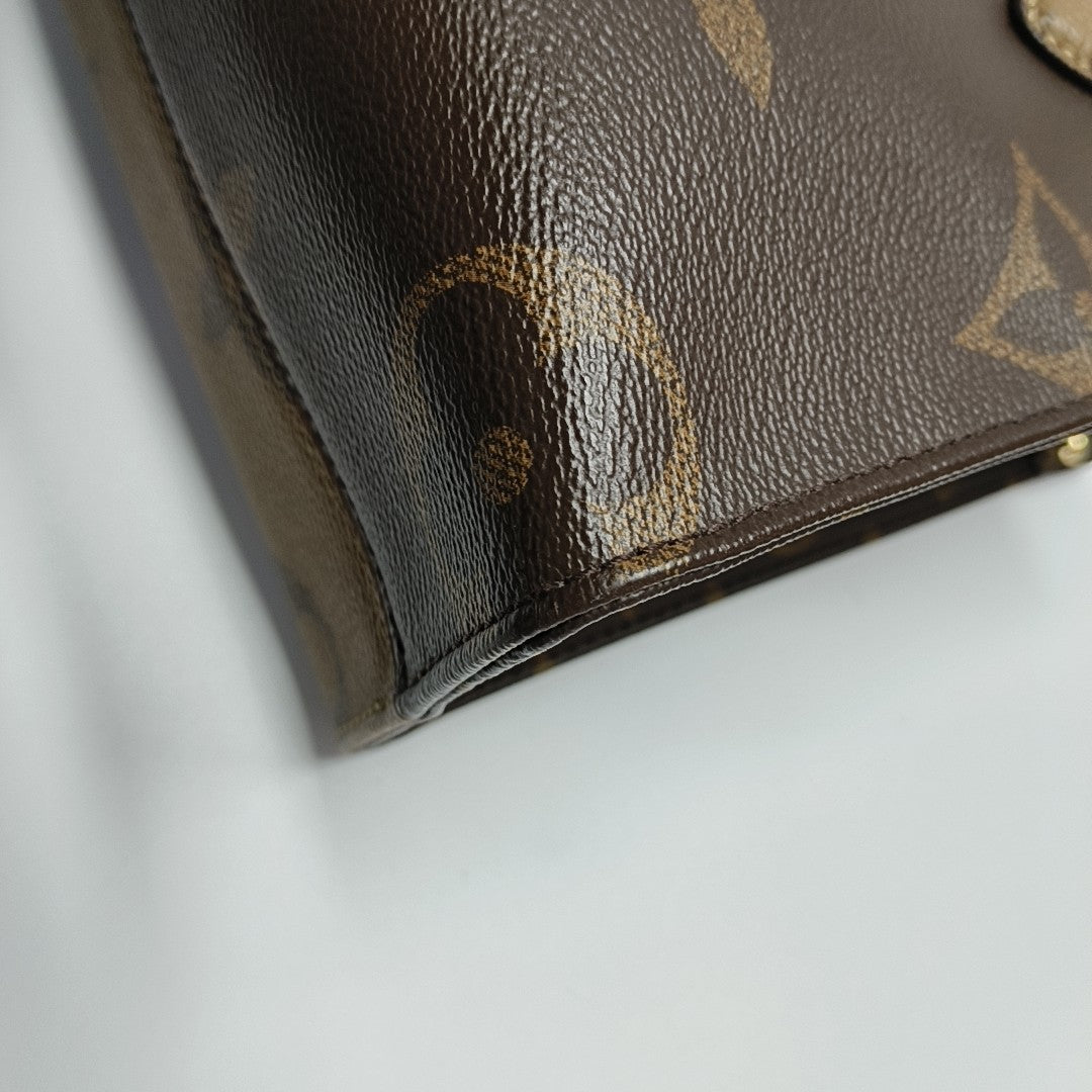 ONTHEGO PM Monogram Coated Canvas Brown