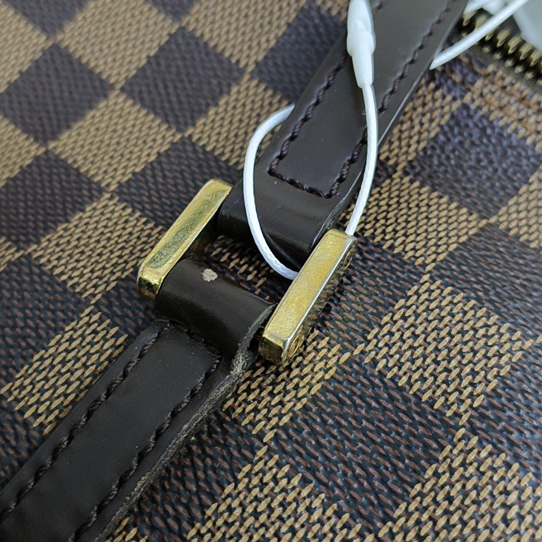 PAPILLON 30 Damier Ebene Coated Canvas Brown