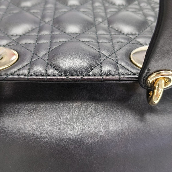 Lady Dior Small Cannage Lambskin Black