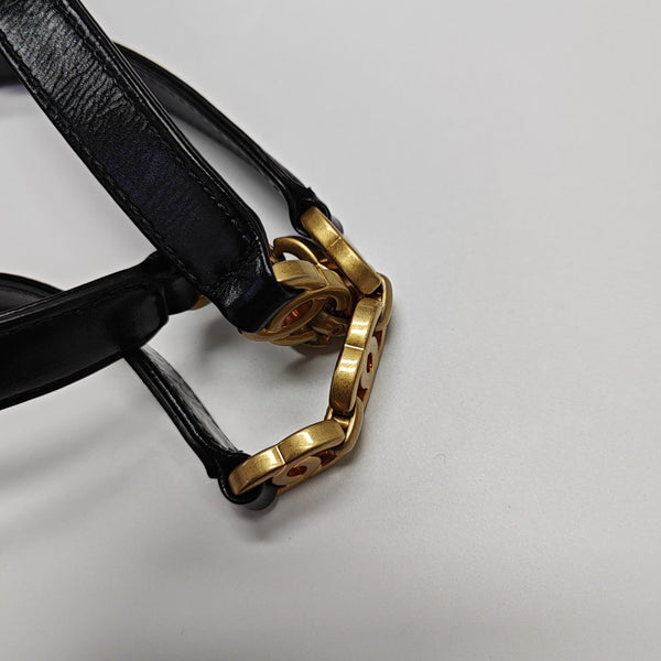 Quilted Calfskin Shoulder Bag Black