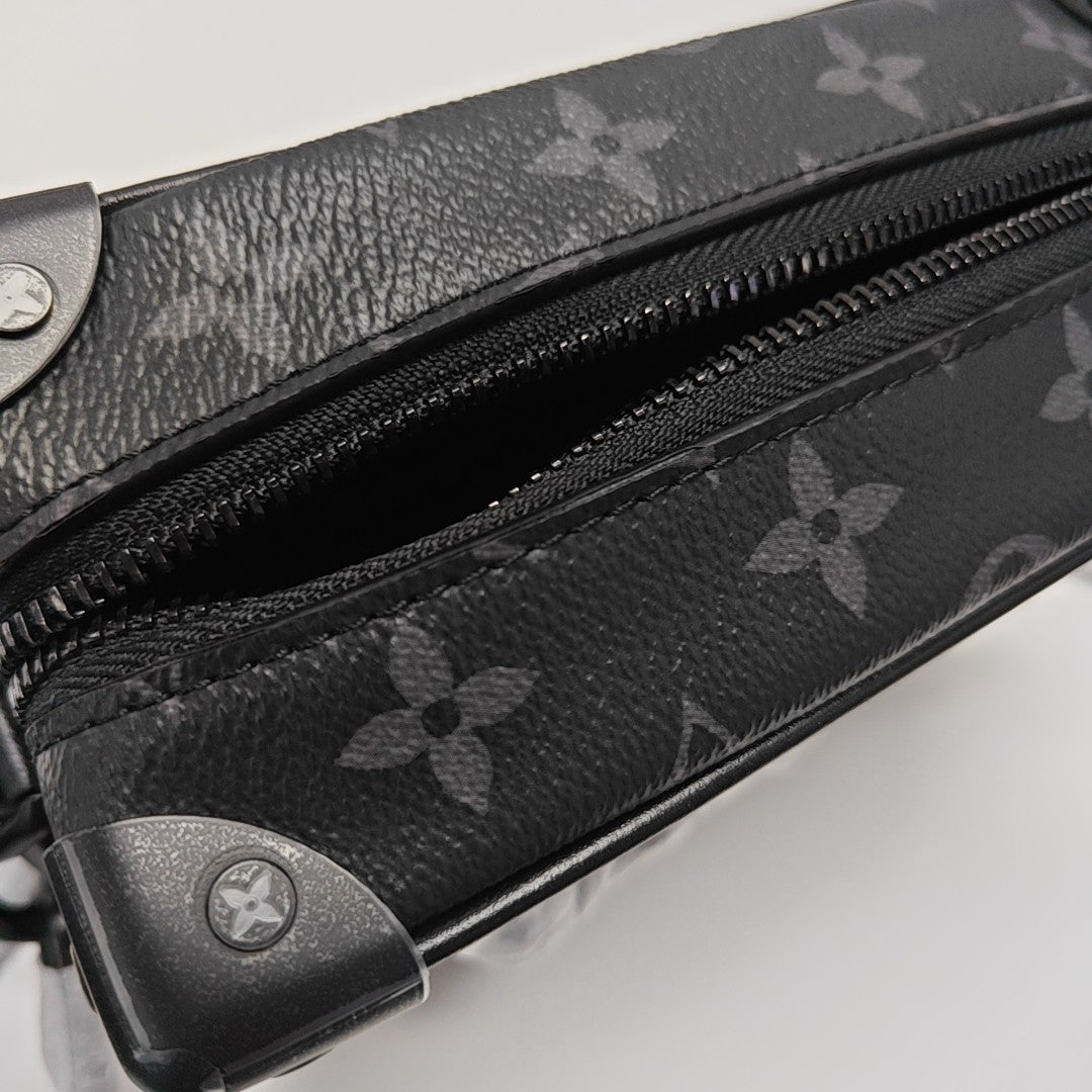 SOFT TRUNK Mini Monogram Coated Canvas Black