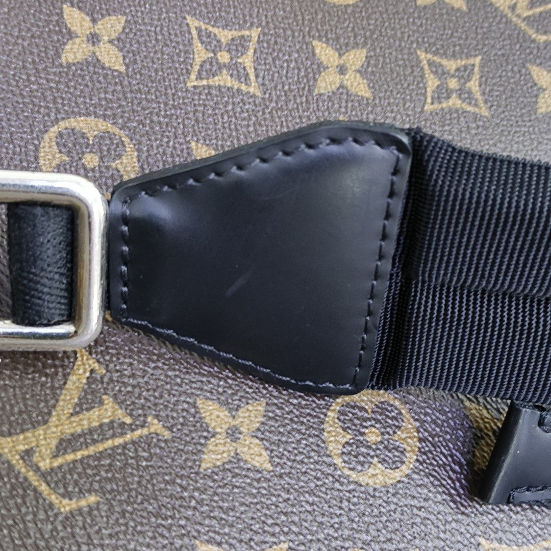JOSH Monogram Coated Canvas Brown