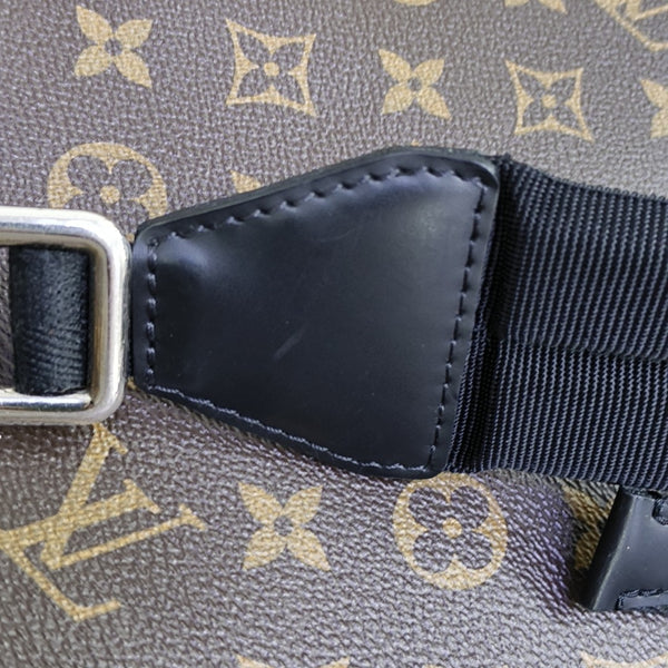 JOSH Monogram Coated Canvas Brown