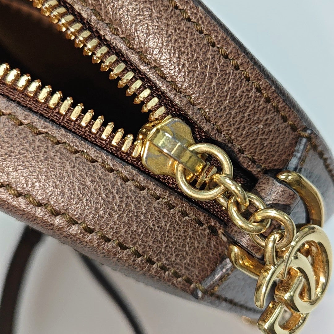 Ophidia Mini Monogram Lona Revestida Beige