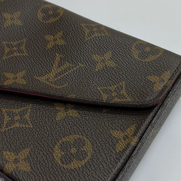 FÉLICIE Monogram Coated Canvas Brown