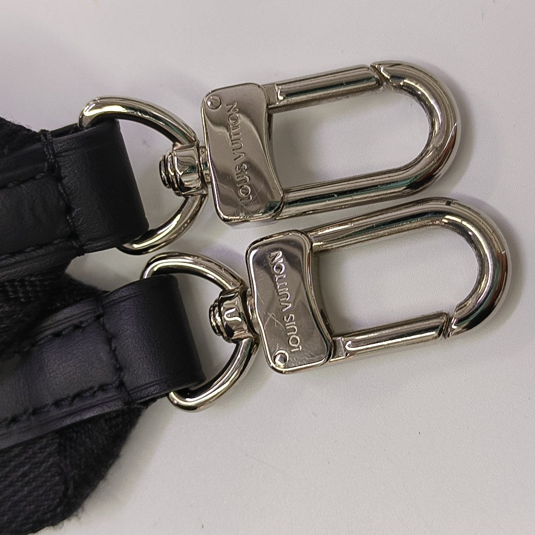 KEEPALL Nano Monogram Calfskin Black