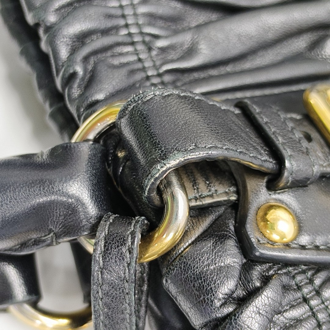 Gaufre Calfskin Black