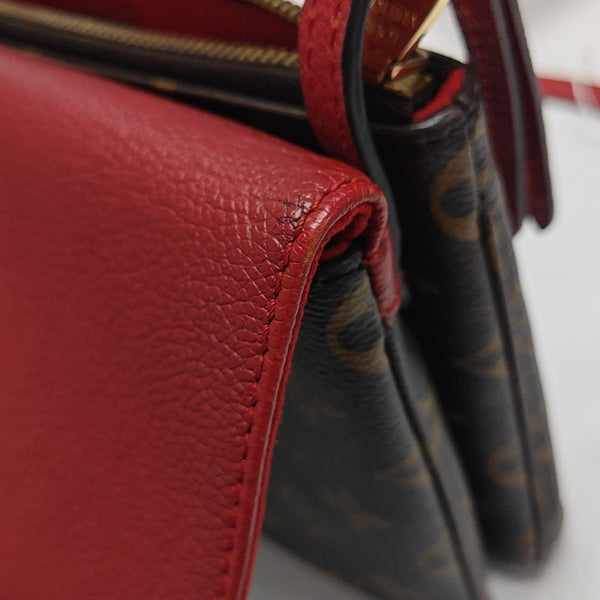TWICE Monogram Coated Canvas Brown