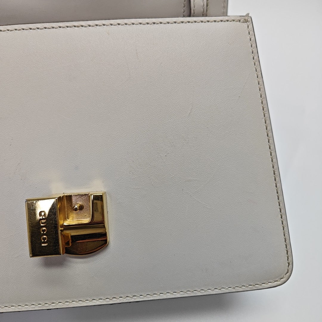 Sylvie Mini Calfskin White
