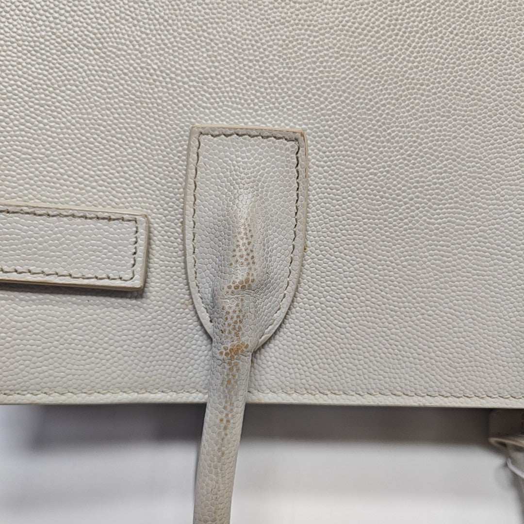 SAC DE JOUR Calfskin White