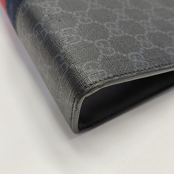 GG Supreme Monogram Coated Canvas Gray