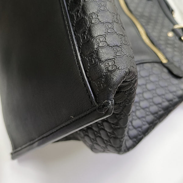 Monogram Calfskin Tote Bag Black
