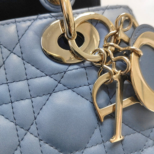 Authenticated pre-owned  Lady Dior Small Cannage Lambskin Multicolor - Tote Bag at Looply