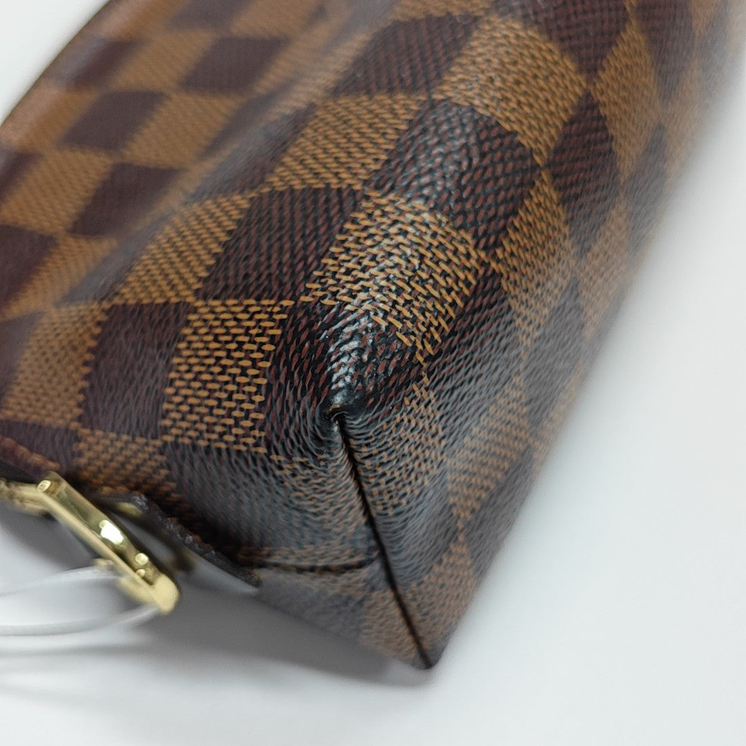 COSMETIC PM Damier Ebene Coated Canvas Brown