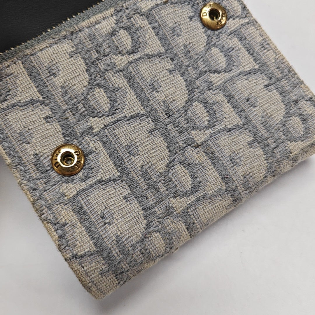 Saddle Mini Oblique Canvas Beige Card Holder