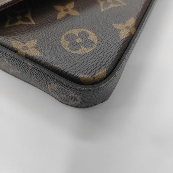 FÉLICIE Monogram Coated Canvas Brown