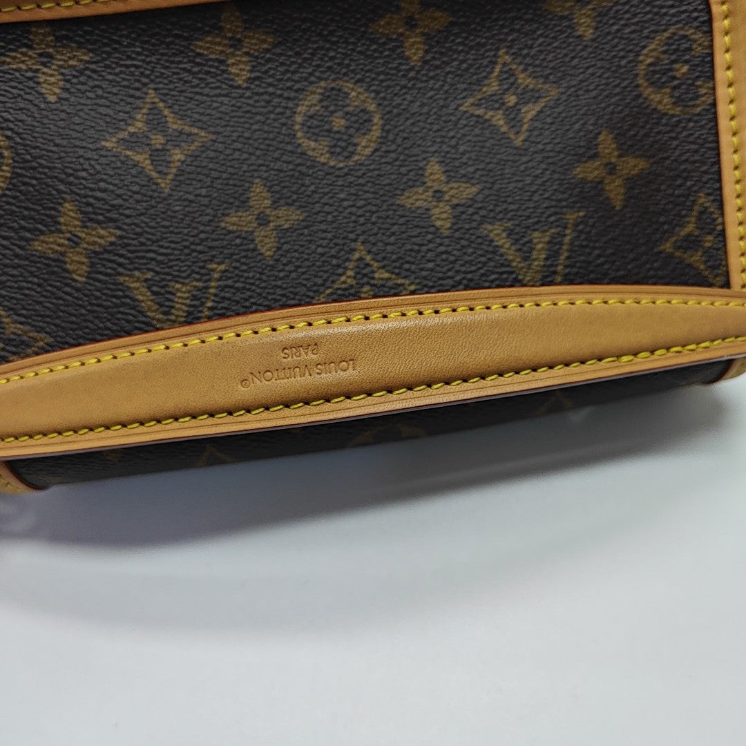 DIANE Nano Monogram Coated Canvas Brown