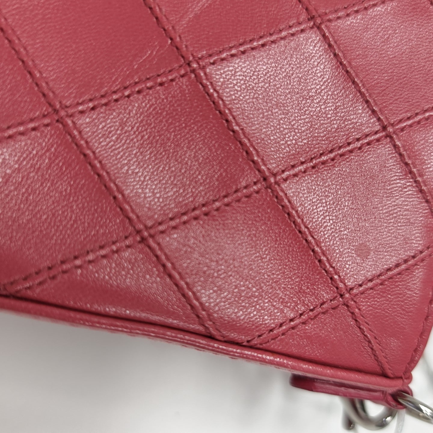 Quilted Lambskin Shoulder Bag Pink