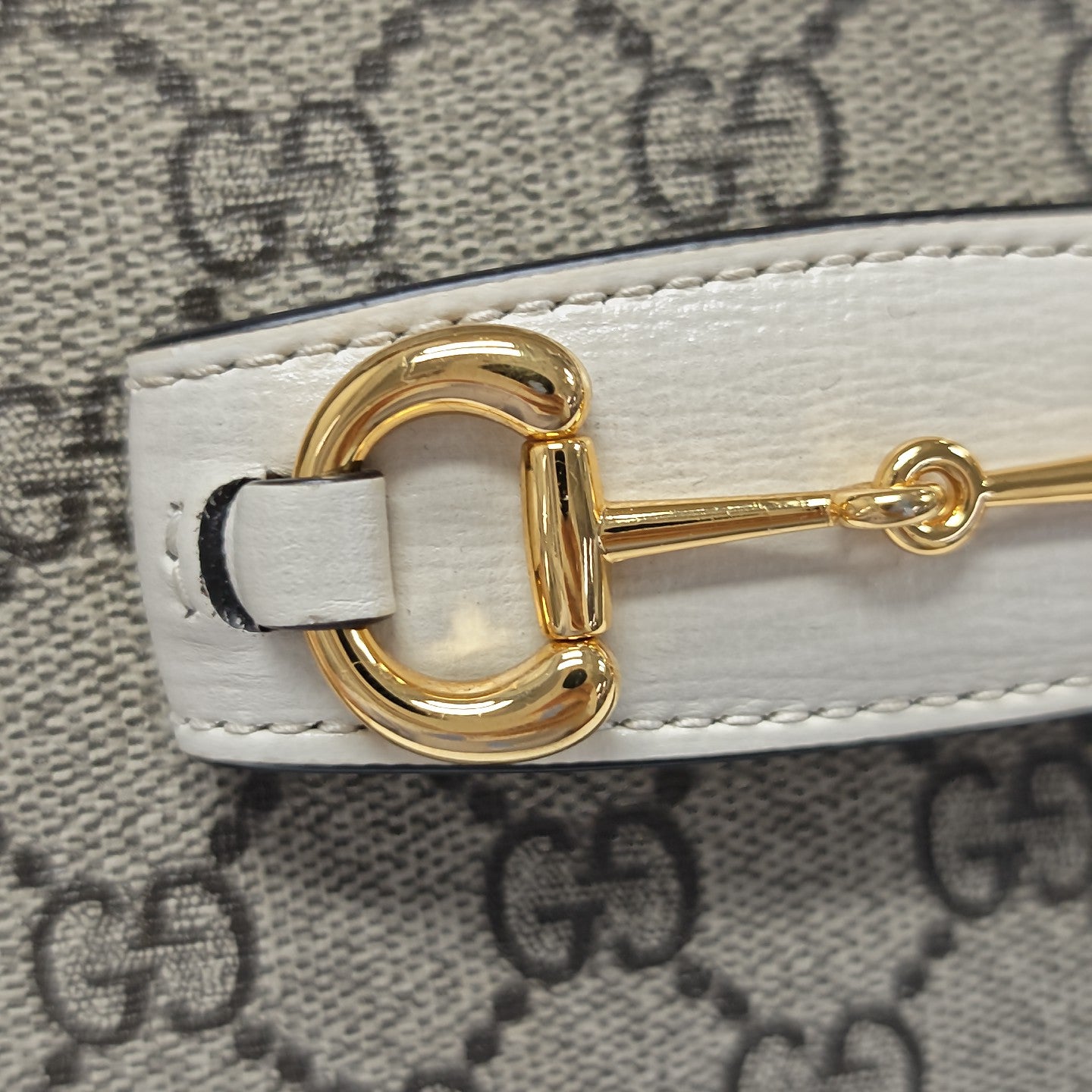 Horsebit 1955 Mini Coated Canvas Beige