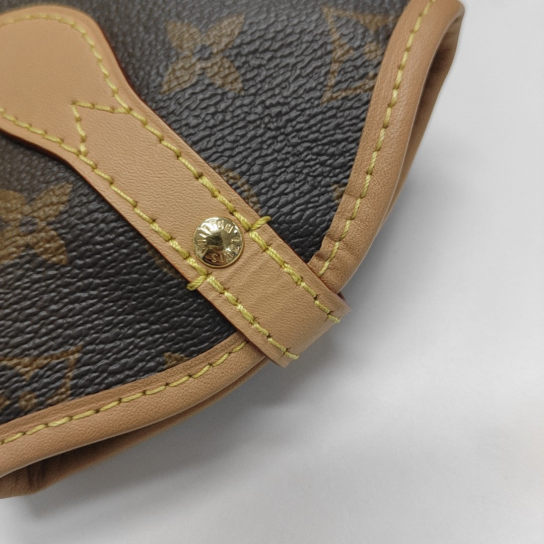 FOLD ME Monogram Coated Canvas Brown