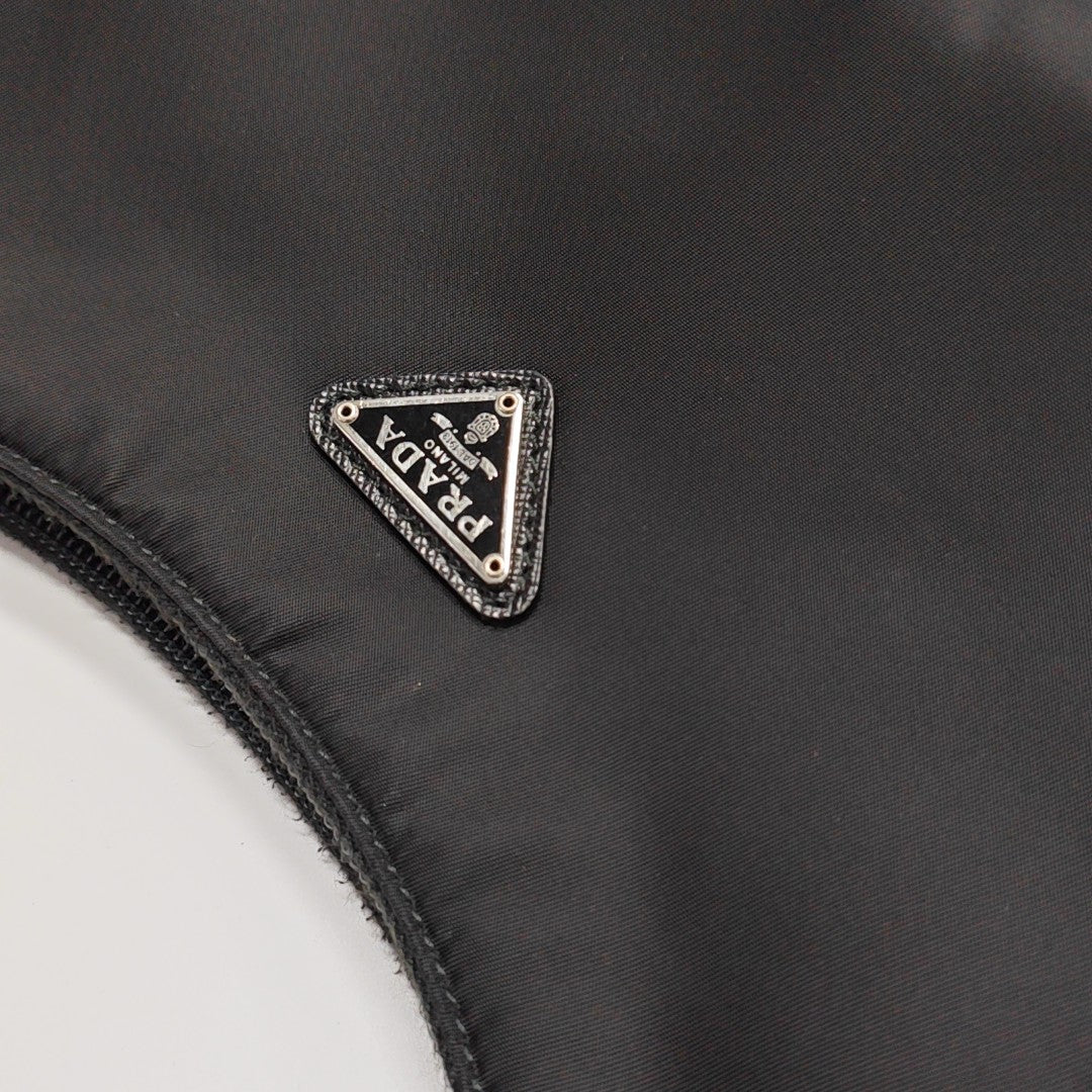 Minibolso de nailon Re-Edition2000 negro