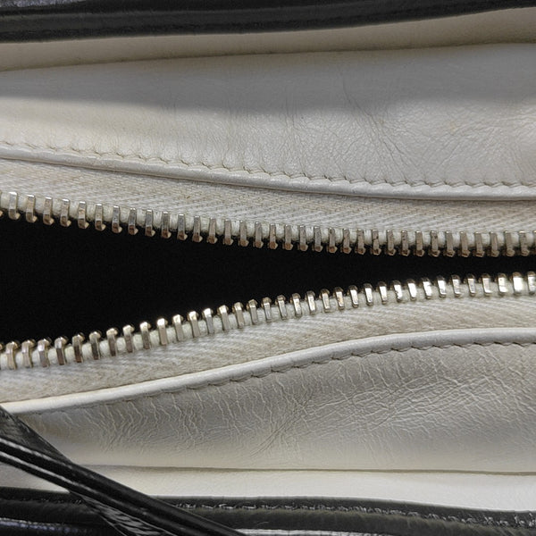 GABRIELLE Small Quilted Calfskin White