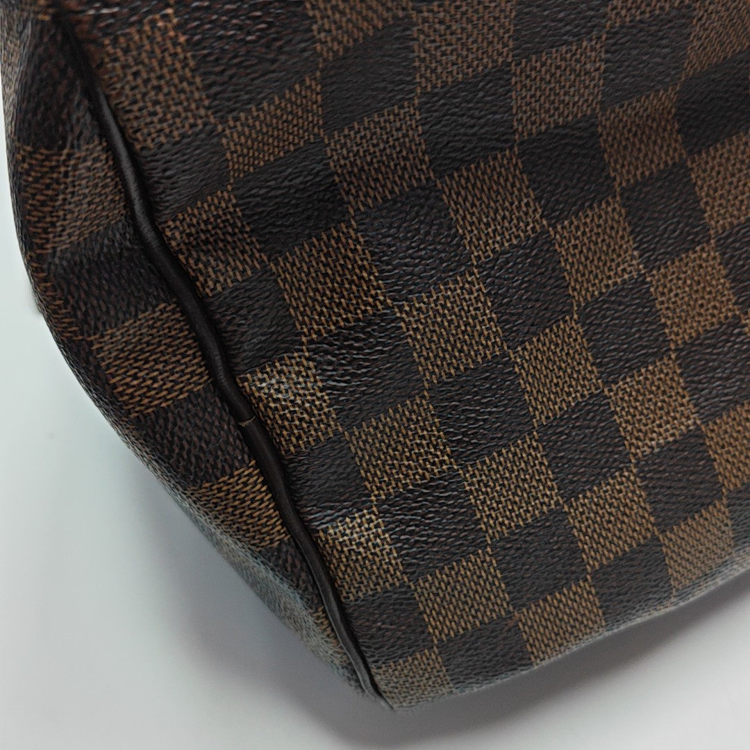 SPEEDY 30 Damier Ebene Coated Canvas Brown