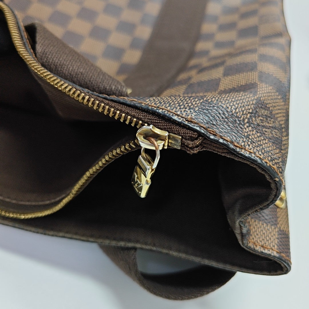 VINTAGE BEAUBOURG Damier Ebene Coated Canvas Brown