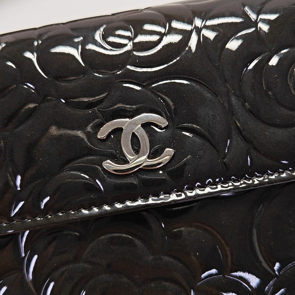 Patent Leather Wallet Black