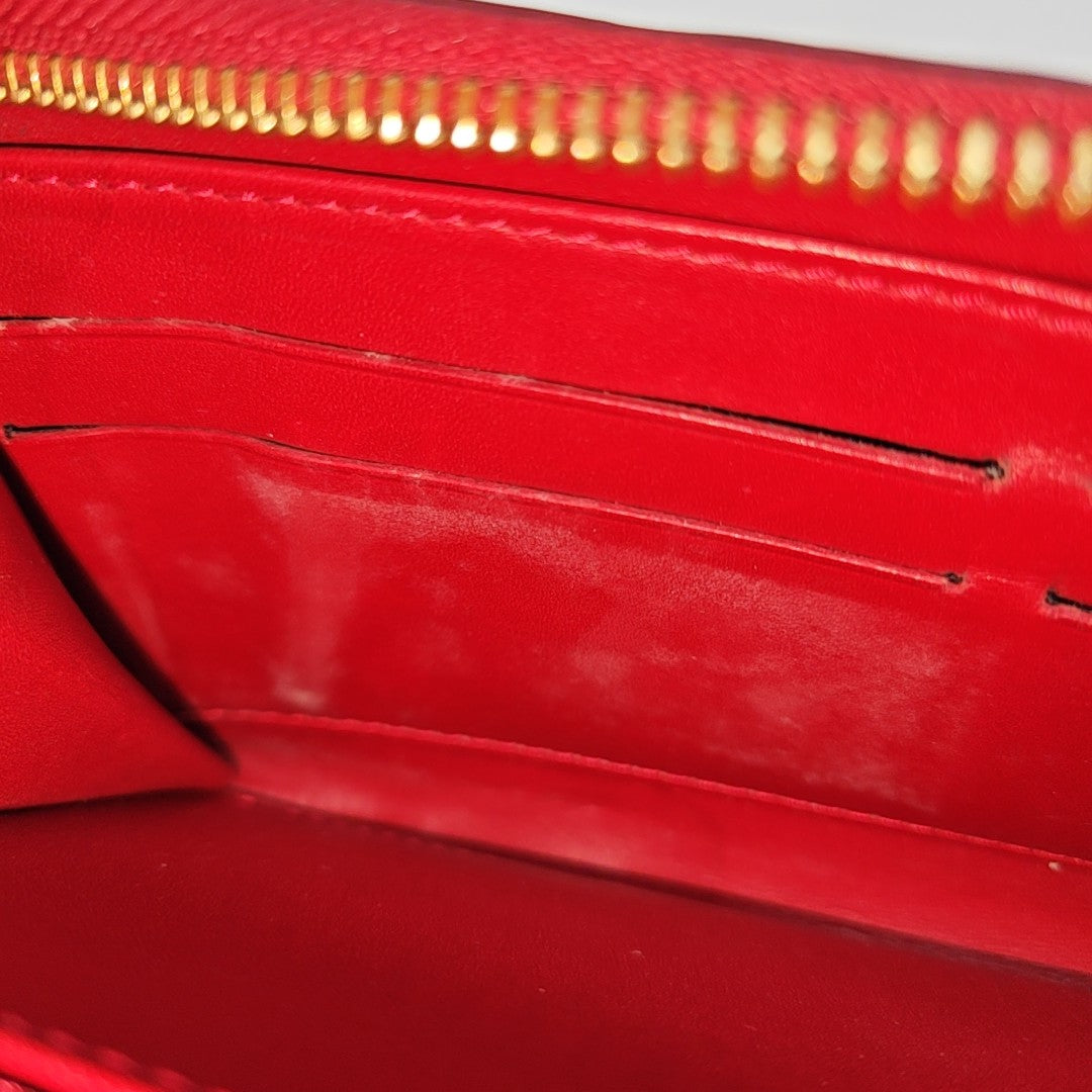ZIPPY Patent Leather Red Wallet